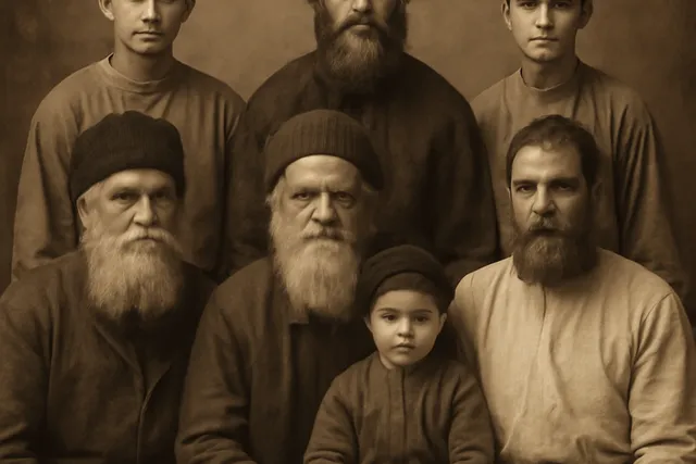 Père russe et son fils, illustration du patronyme et de la transmission du prénom