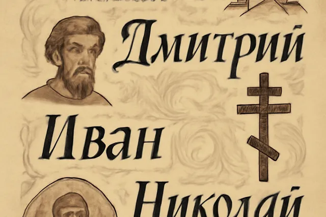 Prénoms masculins russes : lettres cyrilliques et symboles de la culture slave