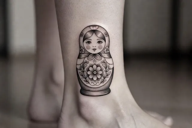 Inspiration tatouage matriochka : styles artistes et portfolio slave contemporain