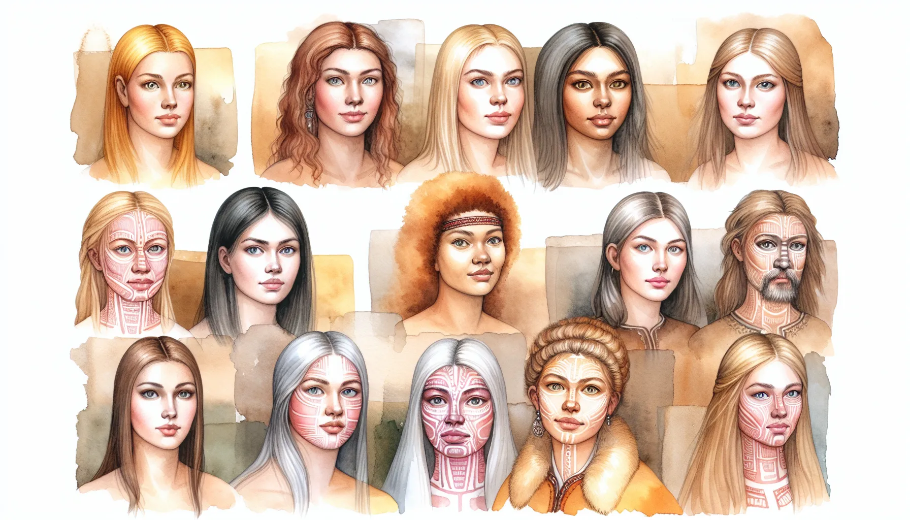 Etude anthropologique des traits physiques slaves illustrant la diversite des visages d'Europe de l'Est